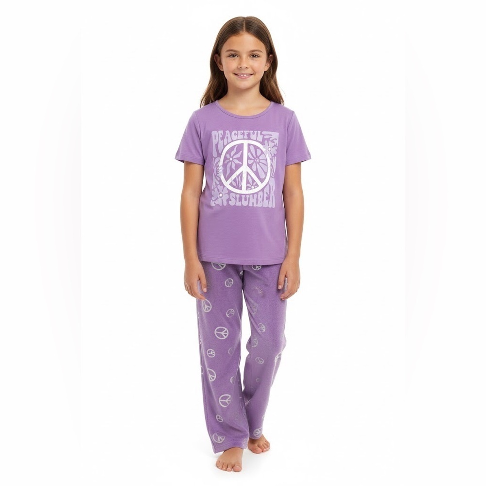 Wonder Nation Purple Peaceful Slumber Pajama Set